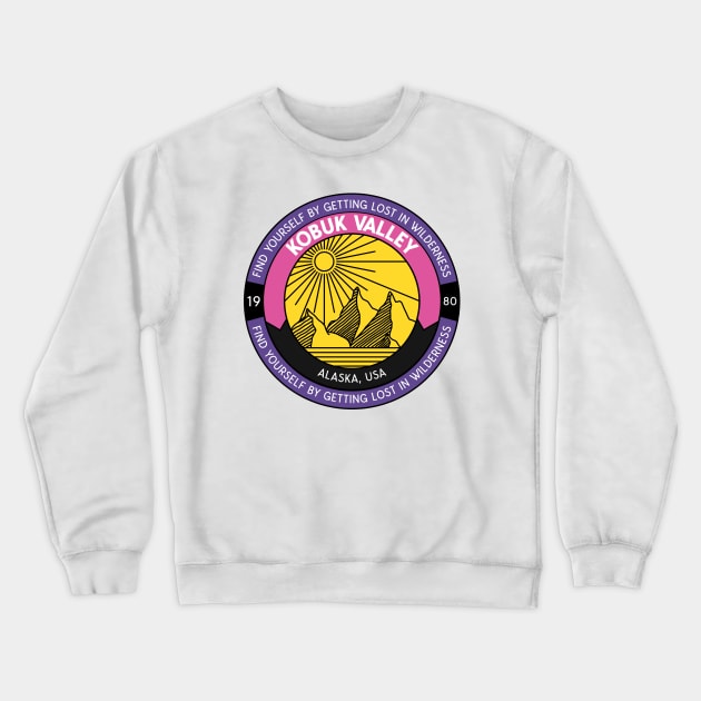 Kobuk Valley Alaska Wilderness Hiking Camping Outdoorsman Crewneck Sweatshirt by Tip Top Tee's